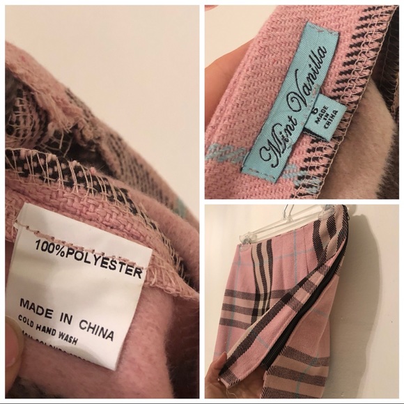 ✨SOLD✨LF stores pink plaid zip Cher clueless - Picture 6 of 6